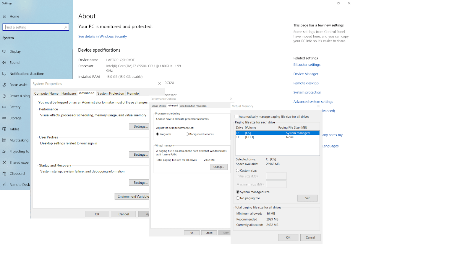 What is virtual memory and how to increase it