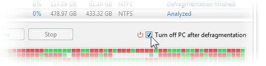 how to turn off auto defrag windows 10