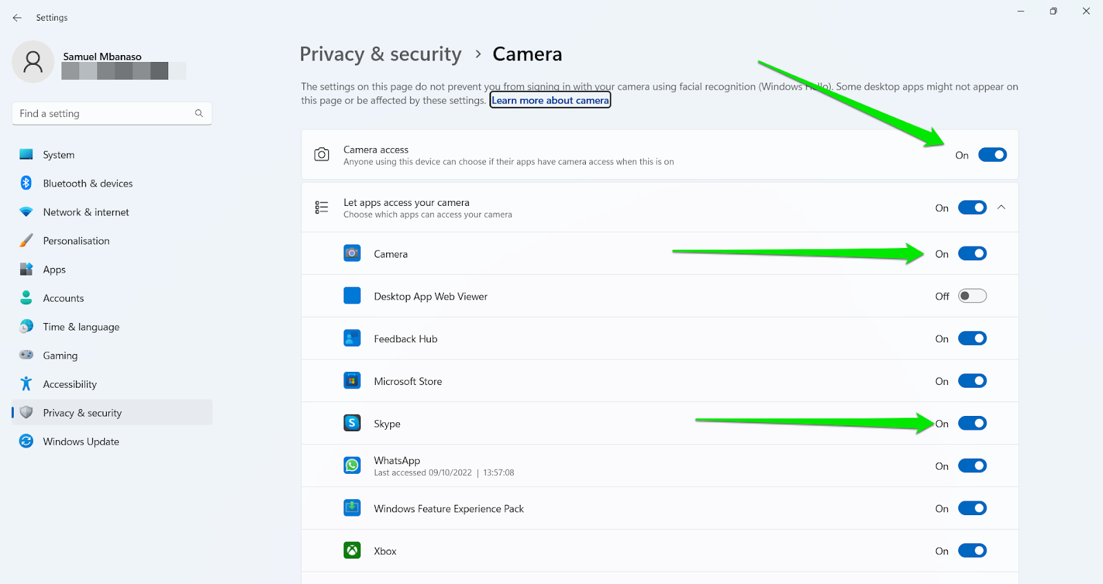 Learn more about camera on Windows PC
