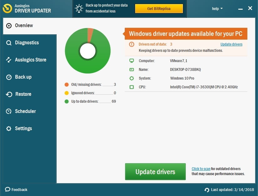 Fix your driver issues with Auslogics Driver updater