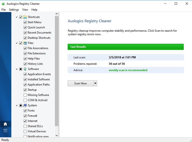 Fix your registry with Auslogics Registry
Cleaner to eliminate BSOD issues.