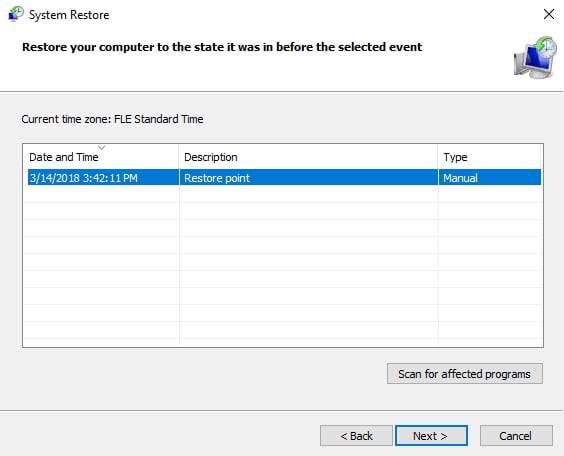 Take your computer back in time with the System Restore feature