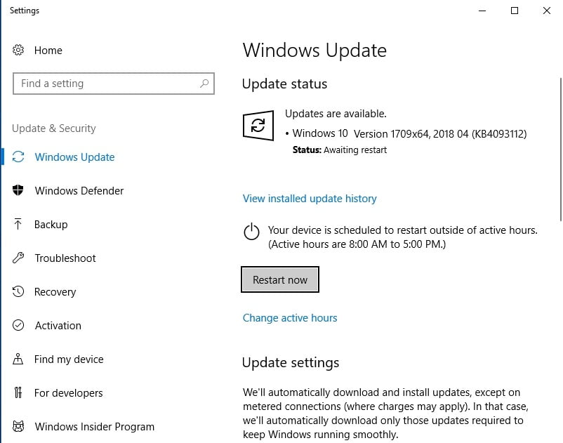 Make sure your OS is up to date.