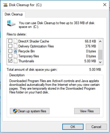 clean up downloads folder windows 10