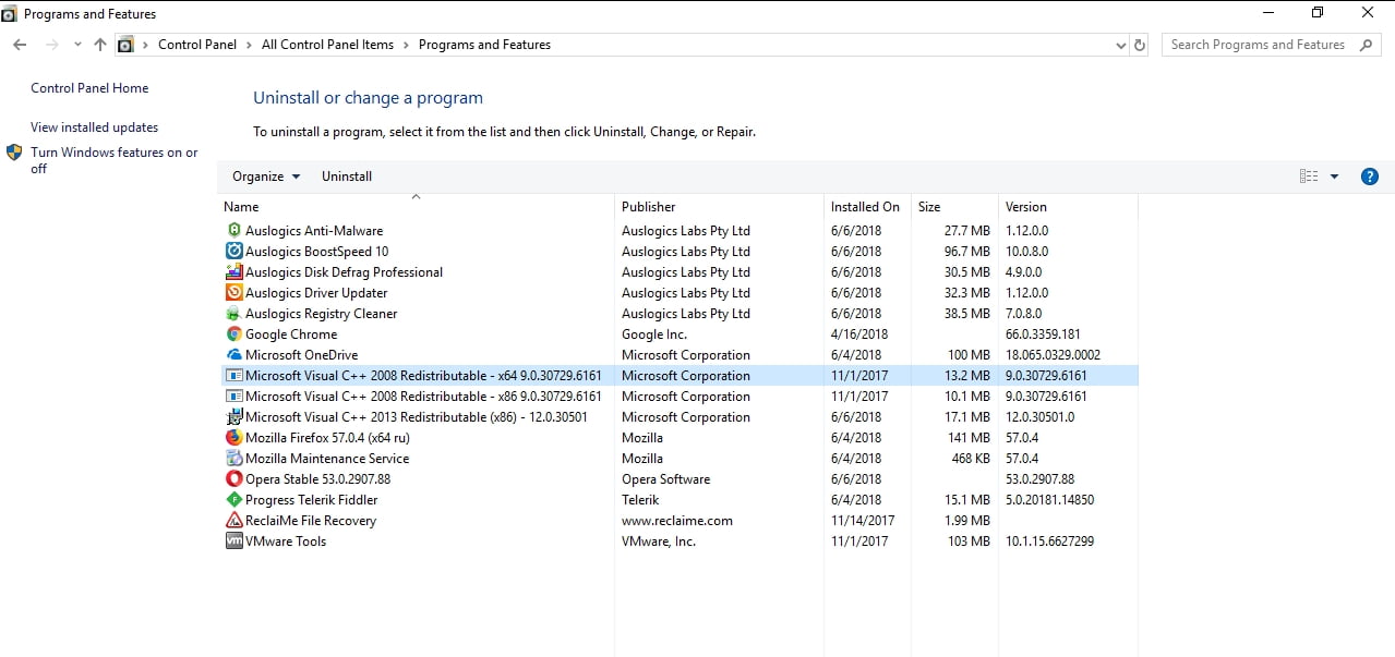 Microsoft Visual C++ Redistributable is an important Windows component. Do not delete it.