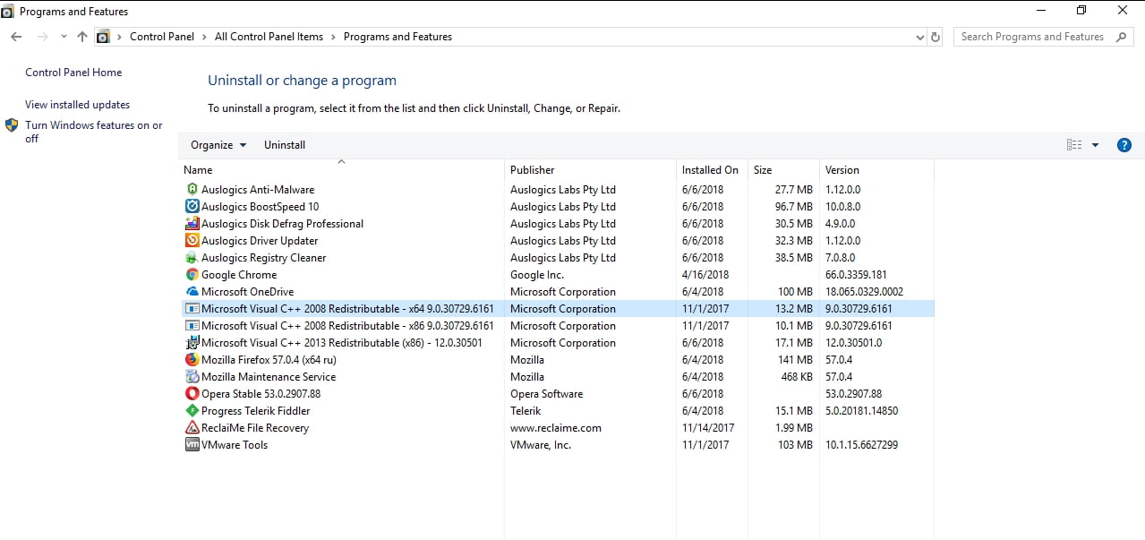 microsoft visual c++ 2015 64 bit windows 10