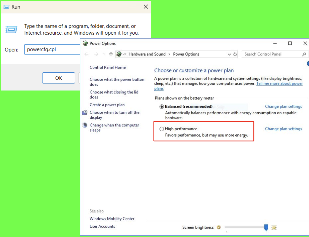 Run High Performance