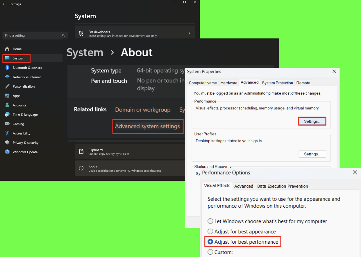CS adjust best performance