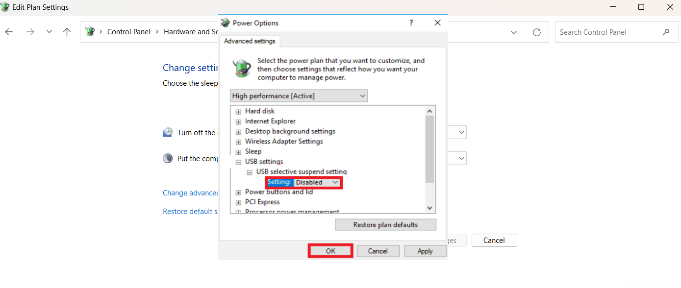 Expand USB settings