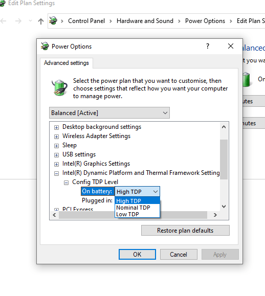 How does windows limit the CPU (Power Options / Battery saving) - Super User