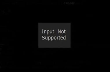 Resolving input Not Supported on Monitor issue on Windows - 