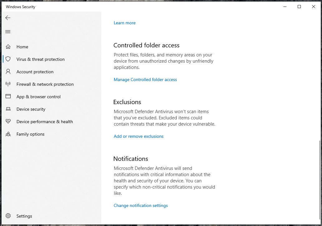 Make sure your antivirus program isn’t blocking the game. Exclusions