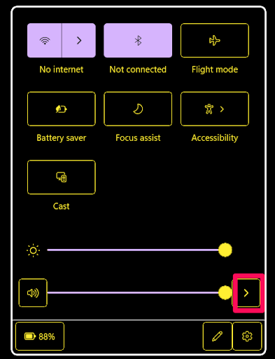 Use the sound flyout where you adjust your volume on Windows 10/11