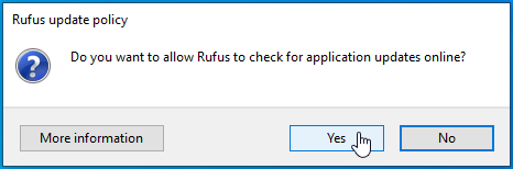 Click on the Yes option.