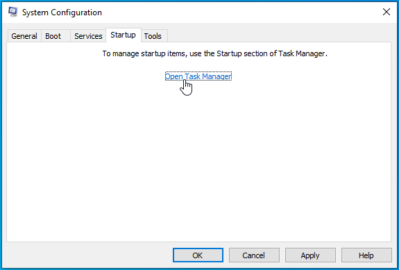 Select Open Task Manager.