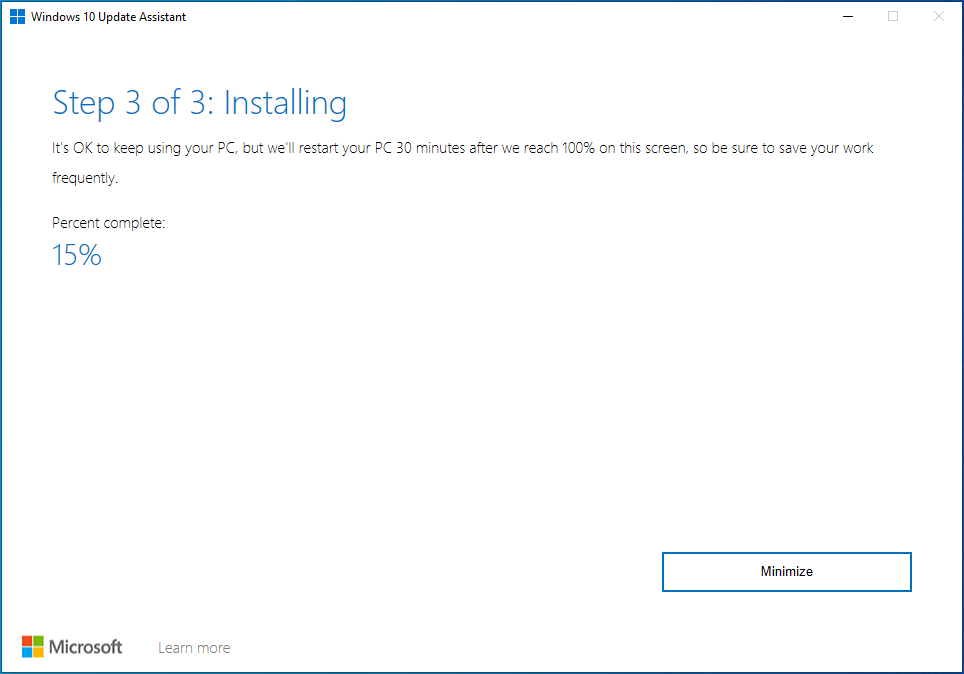 Let the tool download the files.
