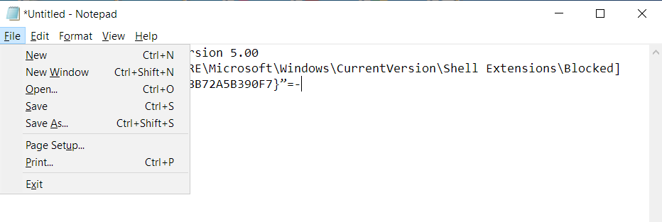 Go to File and select Save As.