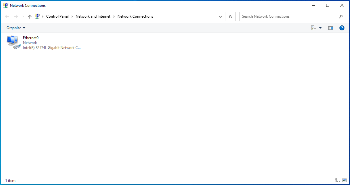 Go to your connection point.