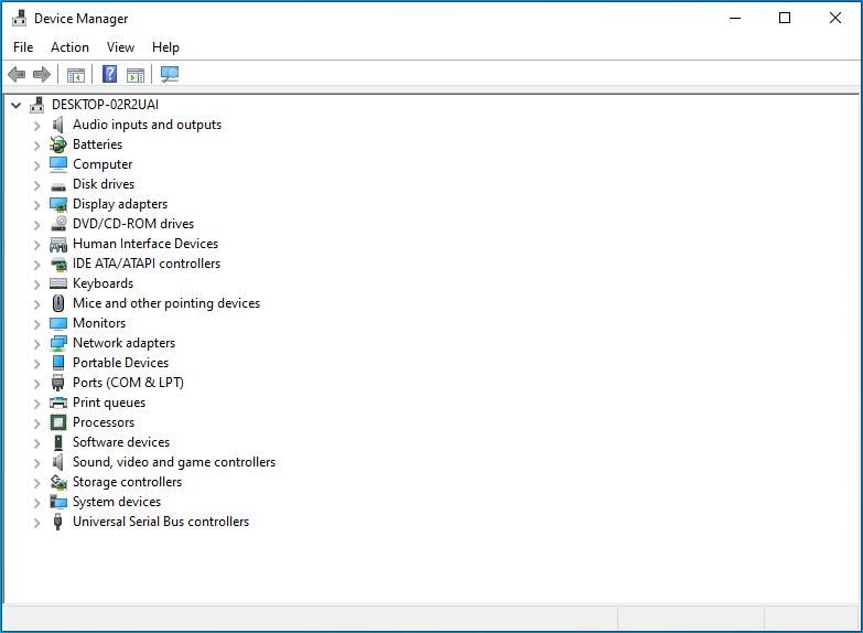 You will be taken to the Device Manager app.