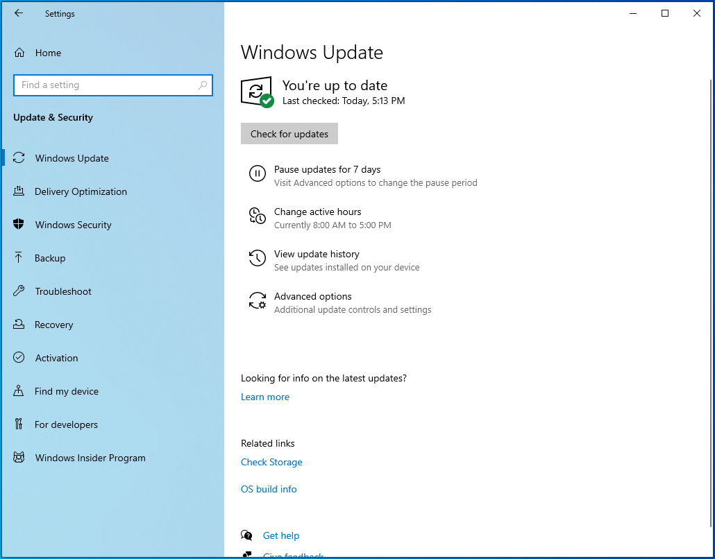 Run the Windows Update service.