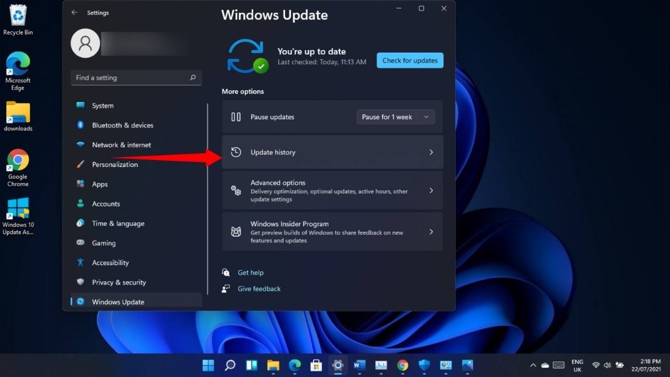 How to uninstall a Windows 11 update?