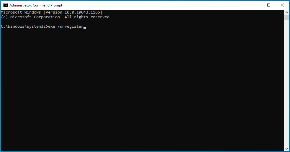Type MSIExec into cmd.