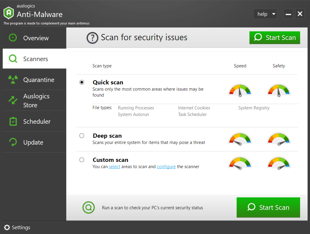 Quickly eject with Auslogics Anti-Malware.