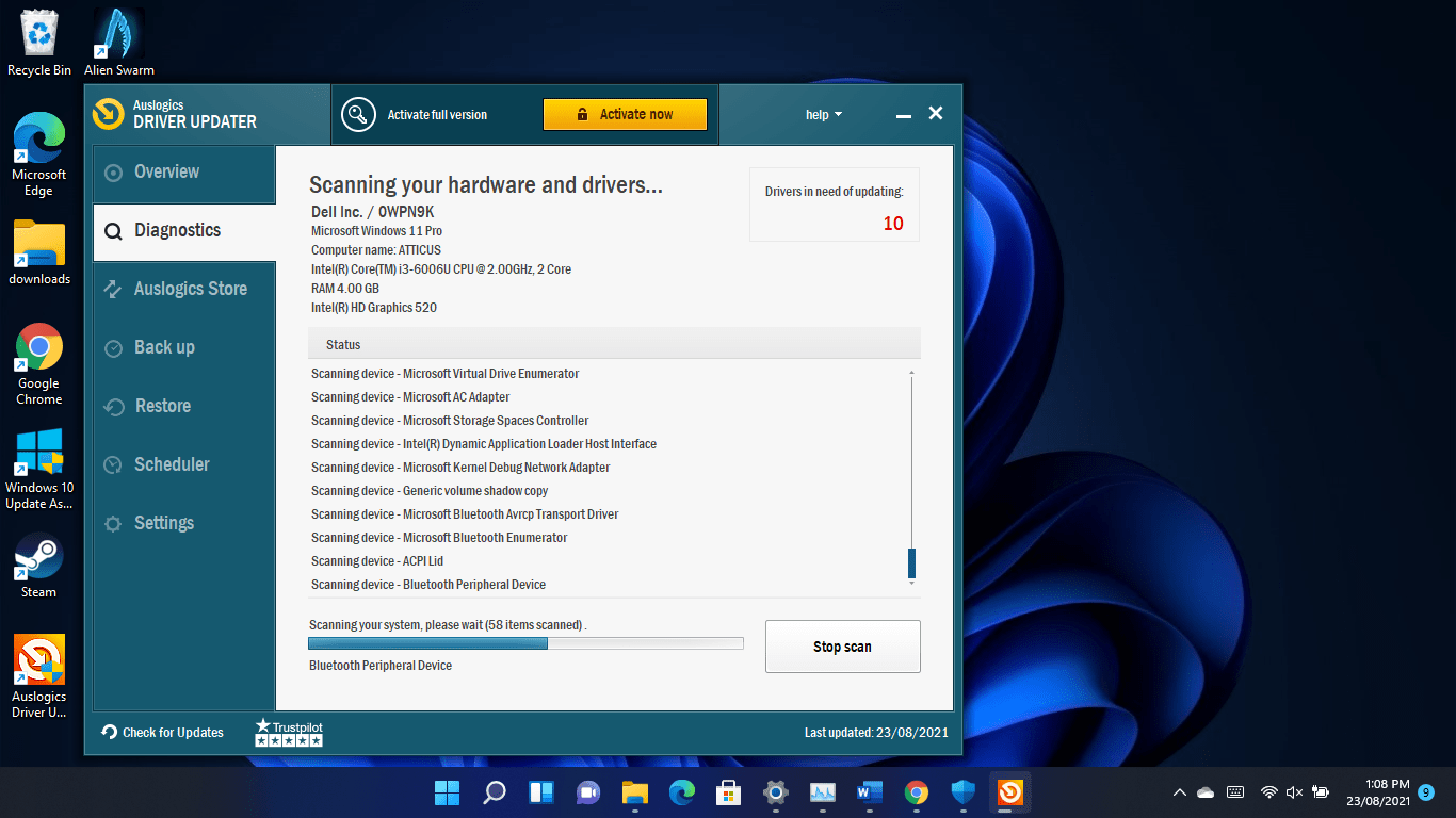 Scan your PC - step 1