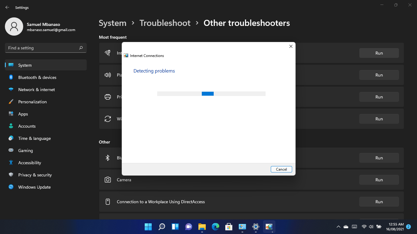 Load the web browser to check for “DNS Server Unavailable” Error in Windows 11