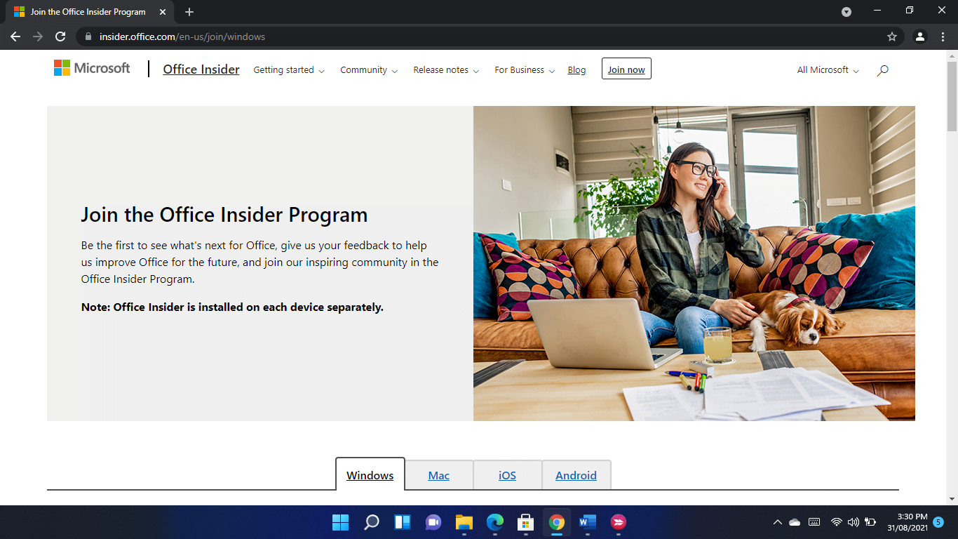 How to join MS Office Insider program?