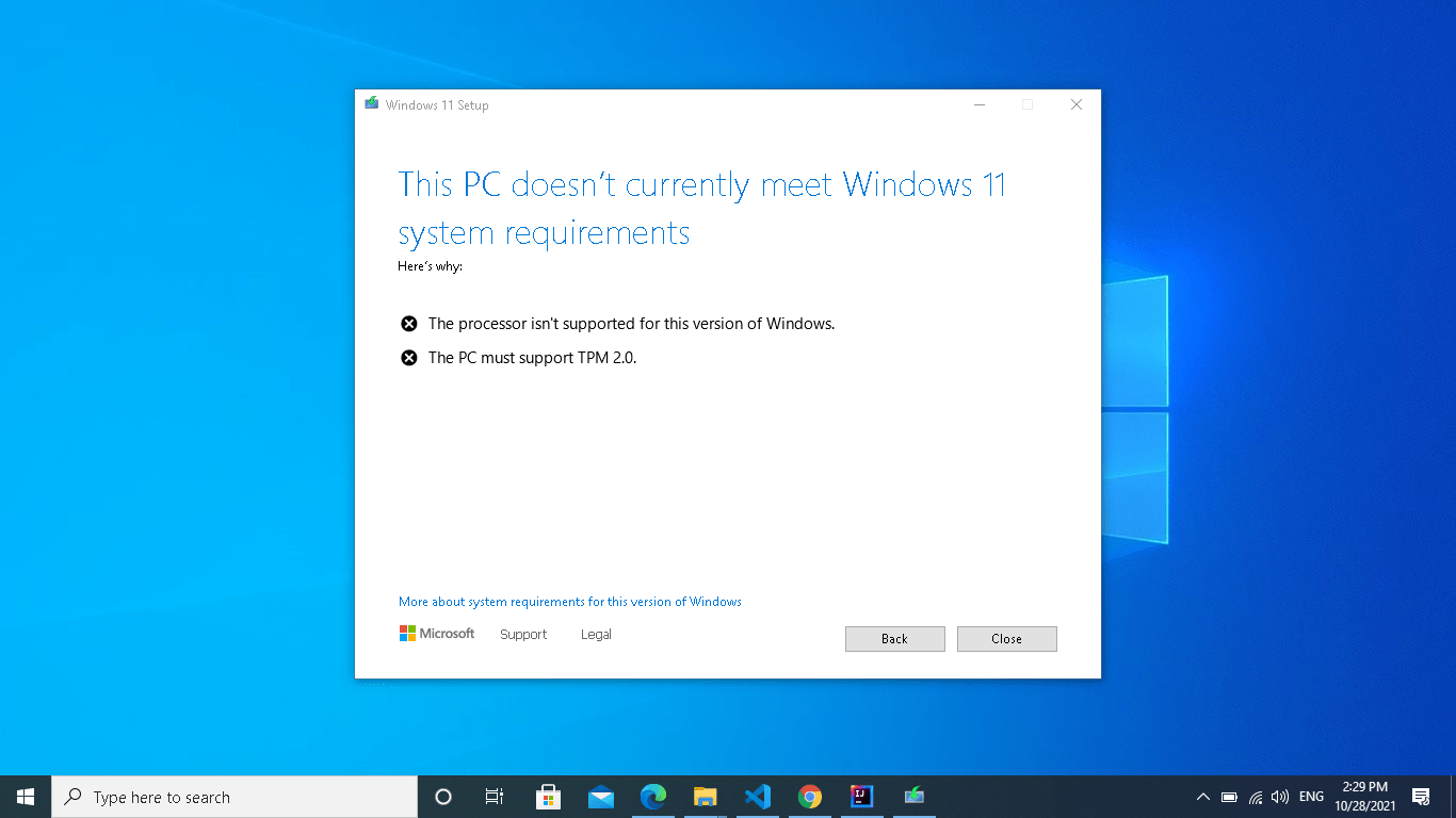 How to Fix the “This PC Can't Run Windows 11” Error — Auslogics Blog