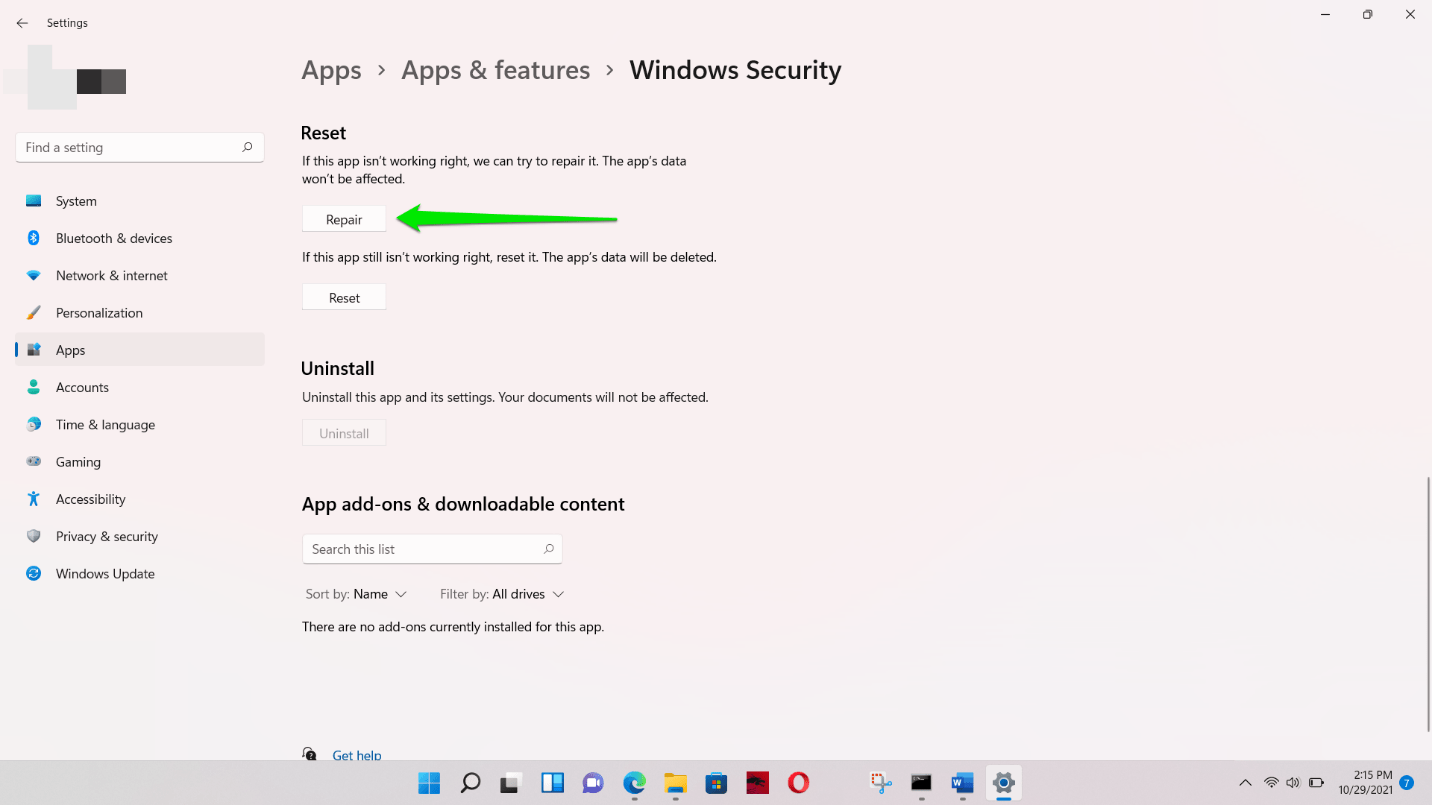 Search for problematic Windows Security files