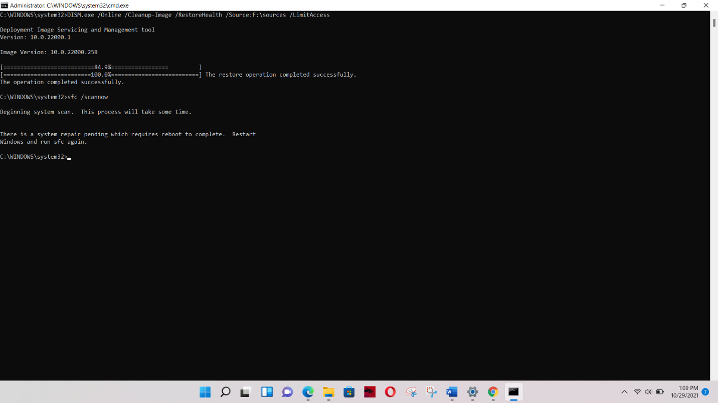 Repair Windows 11 with Command Prompt (SFC, DISM, etc)