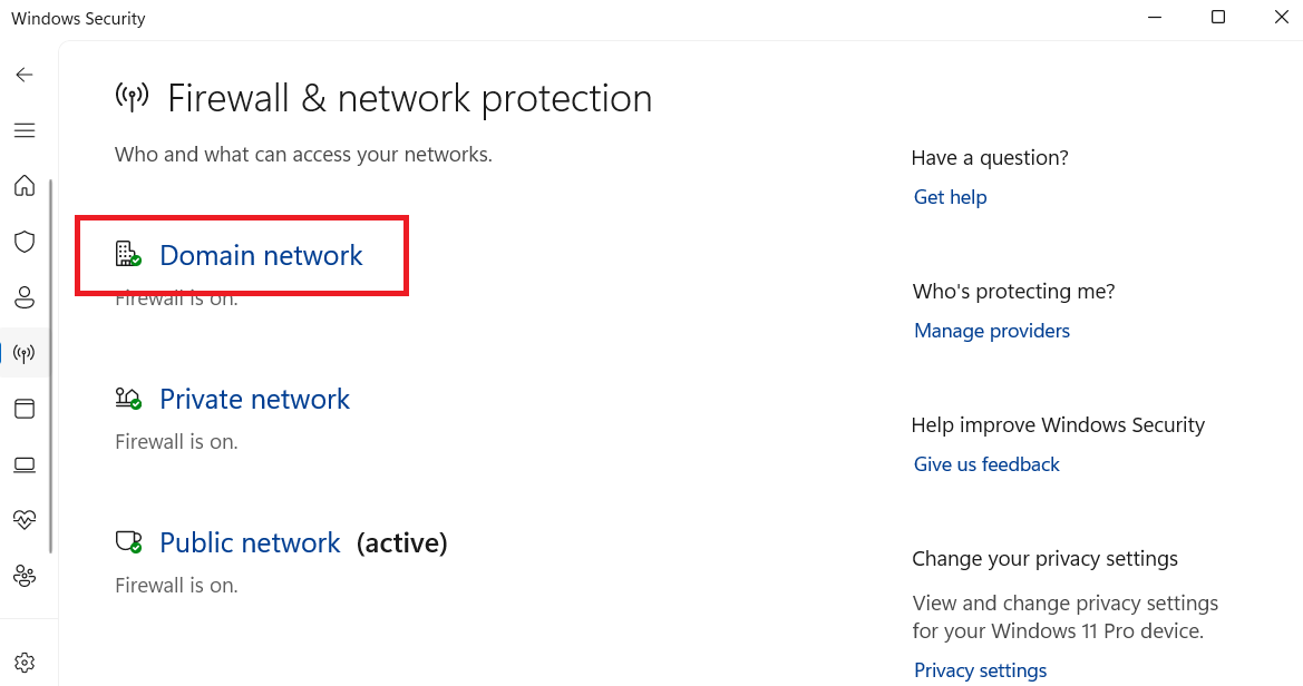 Domain network