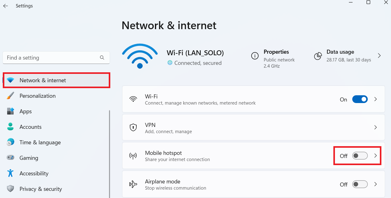 Network & internet