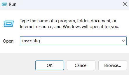 msconfig