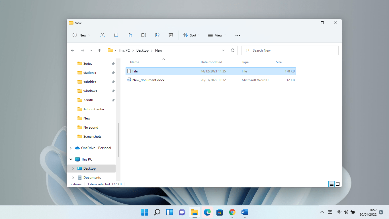 An example of a file without any exception