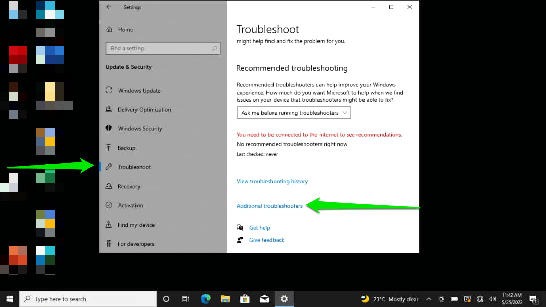 Use a built-in troubleshooter that can help you find and fix problems with devices like your printer