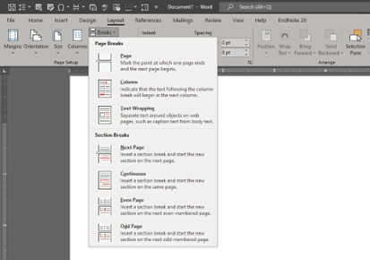 How to manually remove sections breaks from Word?