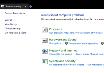 Click the subsequent Hardware and Sound tab