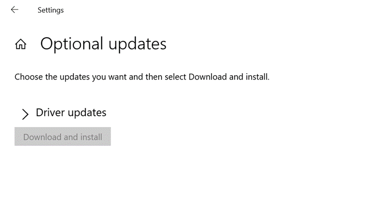 Click on Check for Updates and install all the pending updates
