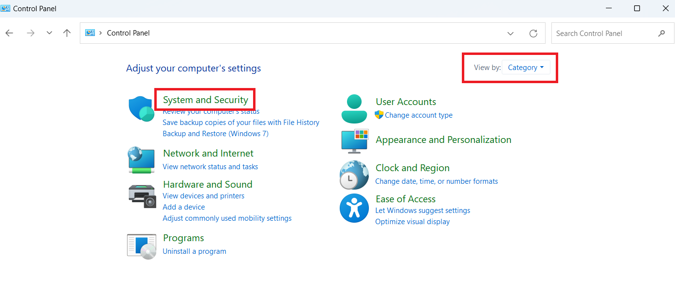 Click System and Security