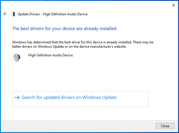 The best drivers are already installed.