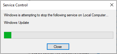 Windows is attempting to stop the following service on Local Computer