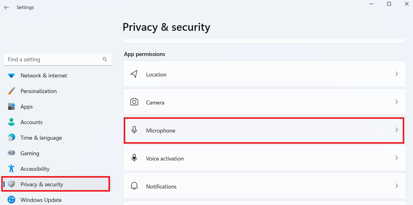Privacy & security