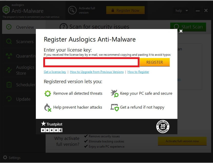 Upgrading Auslogics Anti-Malware
