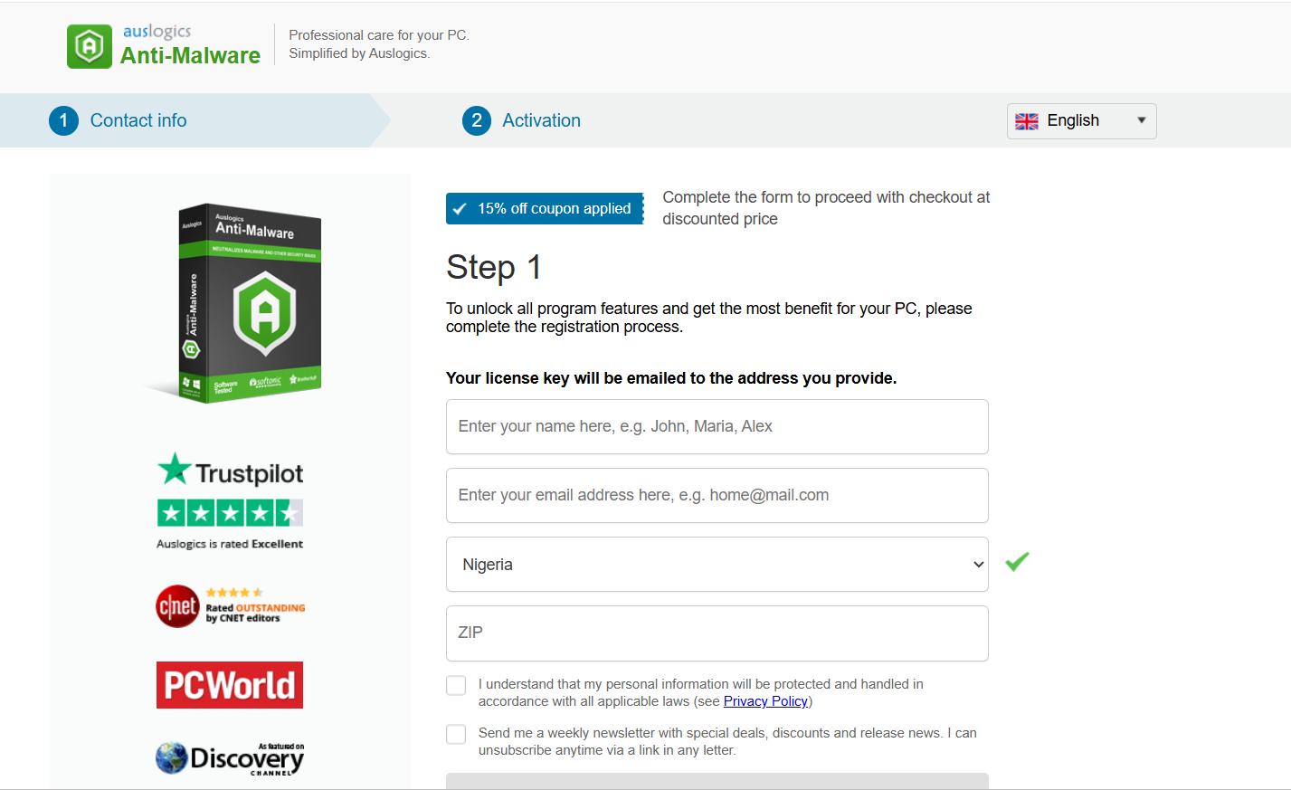 If you go for the free download, the installation file (13 MB in size) will start downloading automatically