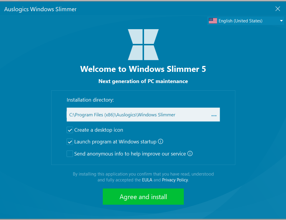 can choose your preferred language via the drop-down in the top-right corner of the window