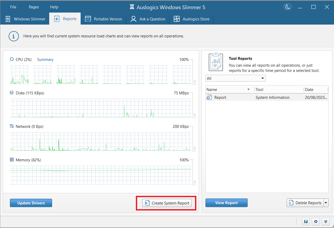 Advanced users will find this feature quite useful when running system diagnostics
