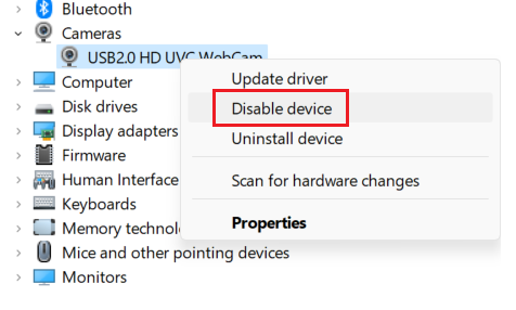 Click <em>Enable device</em>